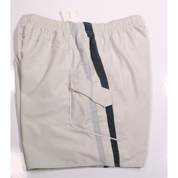 Neiman-Marcus Khaki Tan Swim Trunks Cargo Pocket 7" Inseam Men's Large New! - Picture 7 of 7
